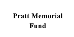 Pratt Memorial Fund" text on a white background.