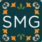 SMG logo with decorative border.